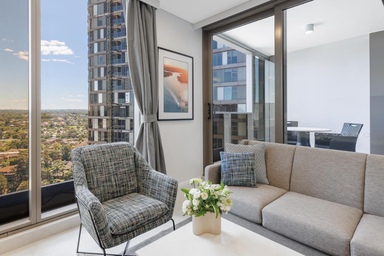 Meriton Suites George Street, Parramatta Sydney Buitenkant foto