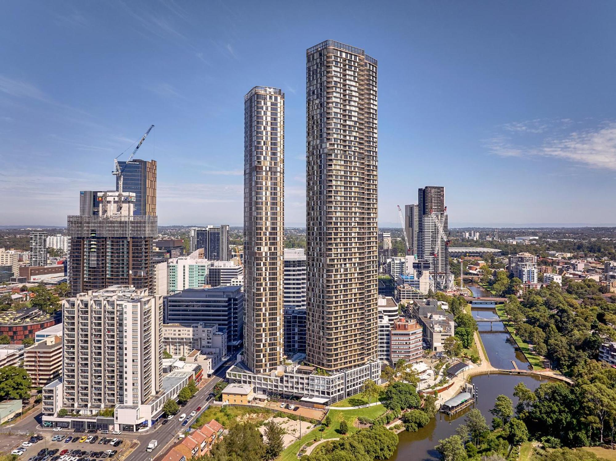 Meriton Suites George Street, Parramatta Sydney Buitenkant foto