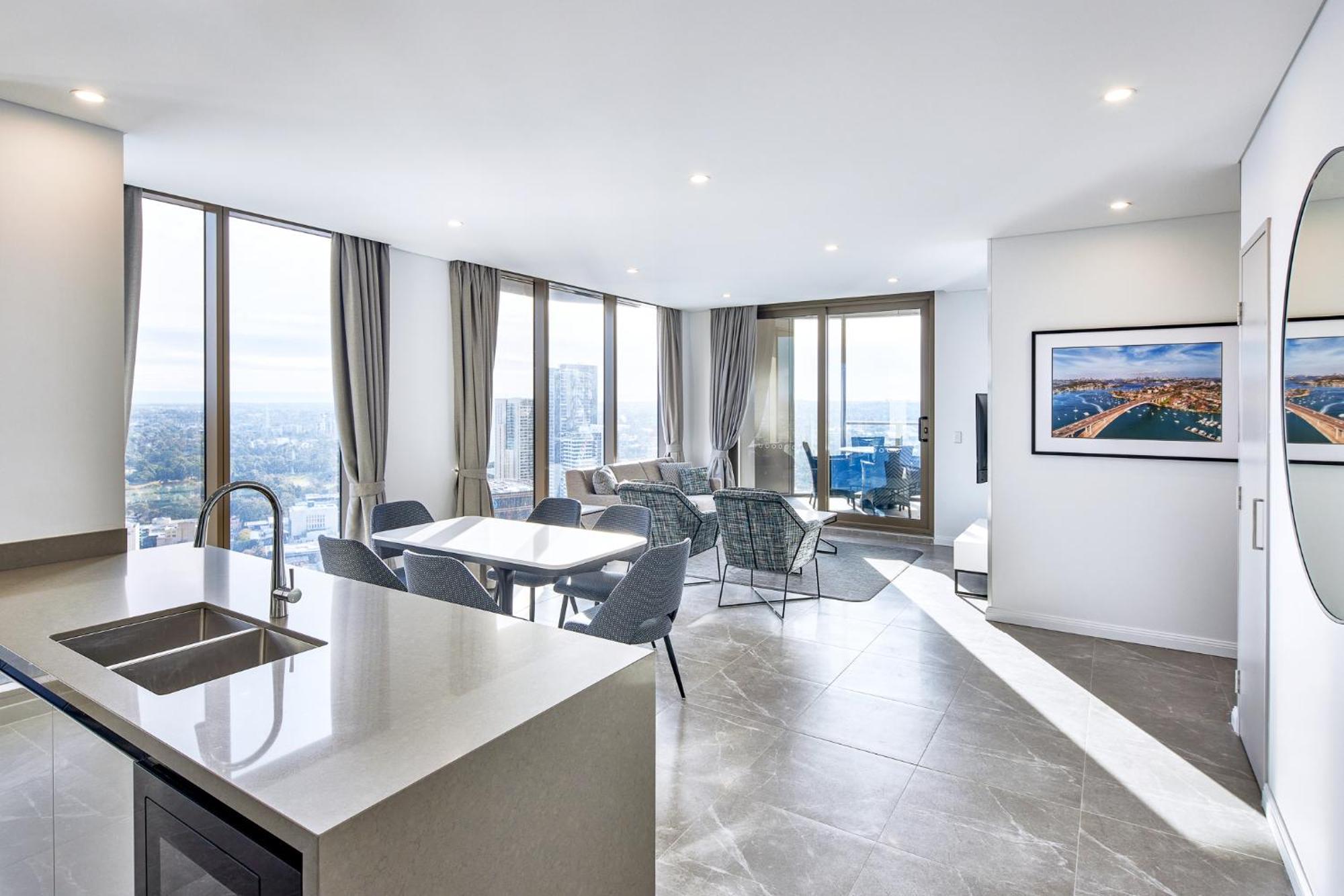 Meriton Suites George Street, Parramatta Sydney Buitenkant foto