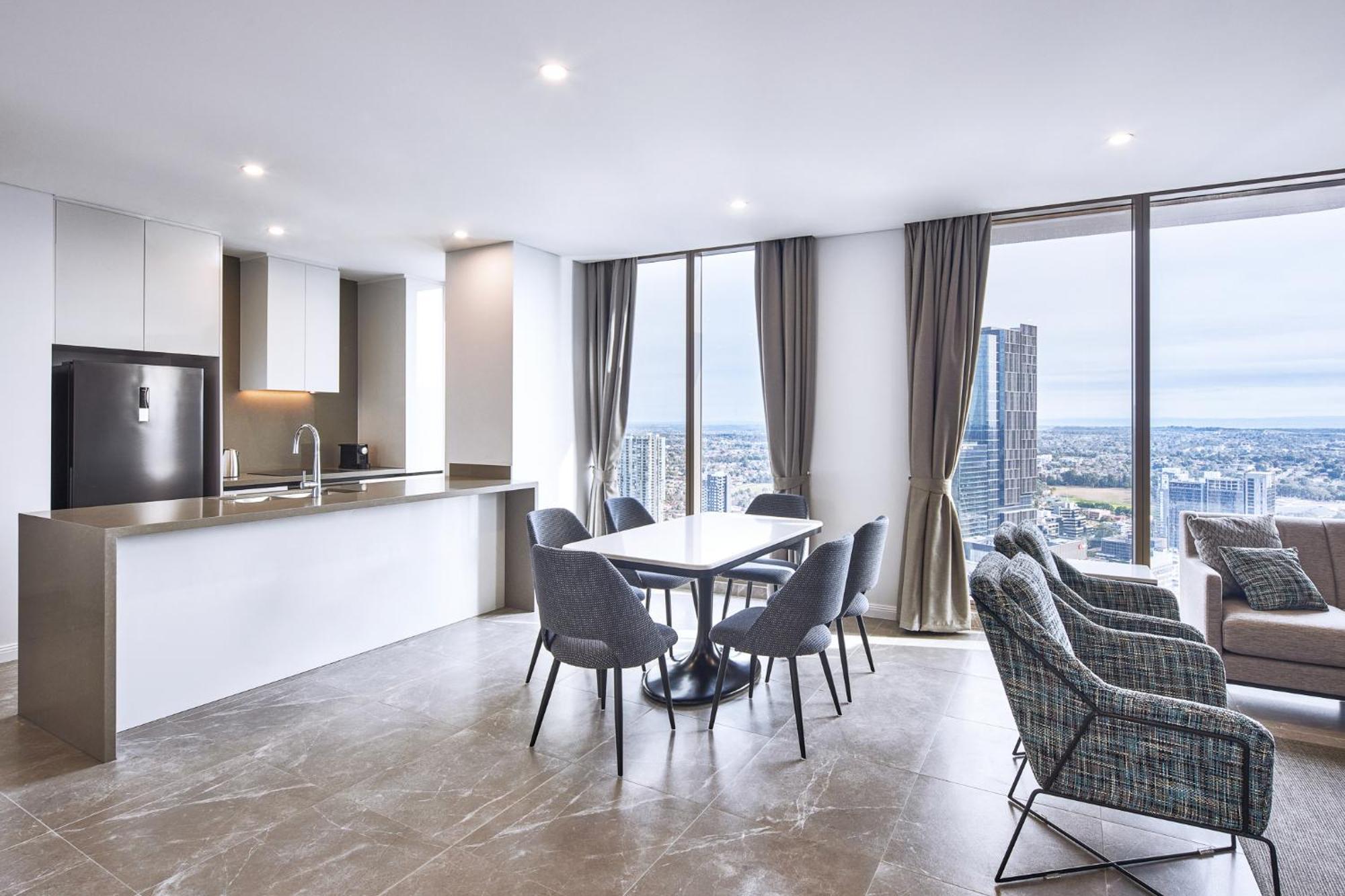 Meriton Suites George Street, Parramatta Sydney Buitenkant foto